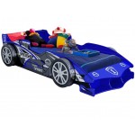 Pat Masina Formula 1albastru F1 roti 3D cu LED-uri si Saltea